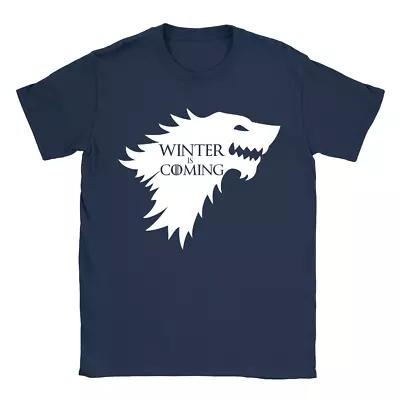 Buy Winter Is Coming Mens T-Shirt Game Of Thrones Cool Quote Slogan Present • 9.49£