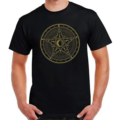 Buy Witchcraft-Mystery Symbols Lunar Phase T-Shirt Birthday Gift • 12.59£