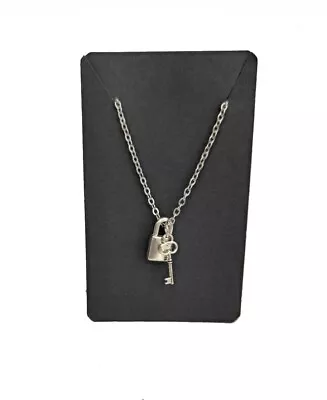 Buy Lock And Key Necklace. Gothic Silver Padlock Pendant. Christmas Silver Jewellery • 4.95£