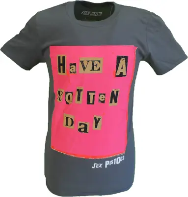 Buy Mens Grey Official Sex Pistols Rotten Day T Shirt • 16.99£