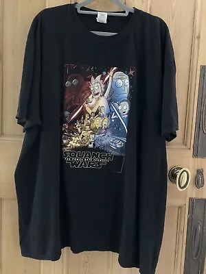 Buy Rick And Morty T Shirt In Star Wars Style 2XL. ‘Squanch Wars’. Soft. Worn Twice • 9£