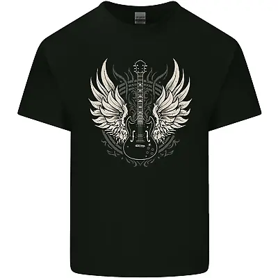 Buy Guitar Wings Rock N Roll Music Heavy Metal Mens Cotton T-Shirt Tee Top • 10.99£