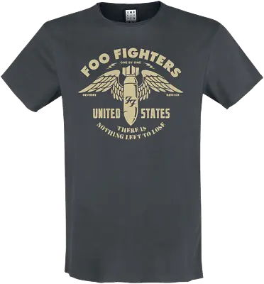 Buy Amplified Foo Fighters One By One Cotton Grey Music Tee Top • 18.36£