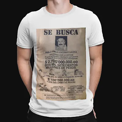 Buy Escobar Bounty T-Shirt - Cool Narcos Pablo Cartel Retro Funny Drugs  • 8.39£