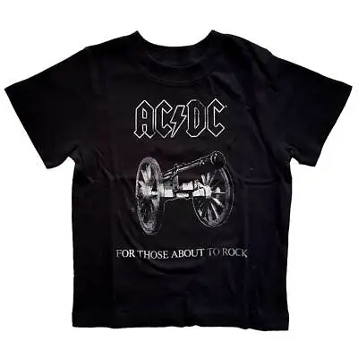 Buy AC/DC Kids T-Shirt For Those About To Rock Official Merchandise  Ages 1 To 5 Yrs • 12.95£