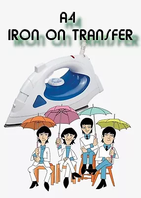 Buy Beatles Iron On Transfer Heat Press Decal Merch Daughter Son Mam Dad Gran • 2.79£