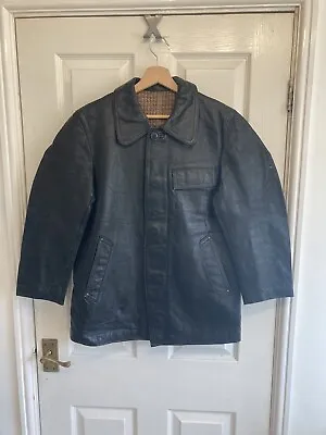 Buy Vintage Military Leather Jacket 40” J322 • 49£