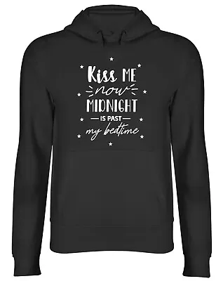 Buy Kiss Me Now Midnight Is Past My Bedtime Mens Womens Hooded Top Hoodie • 17.99£