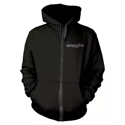 Buy AMORPHIS - HALO BLACK Hooded Sweatshirt With Zip Large • 46.80£