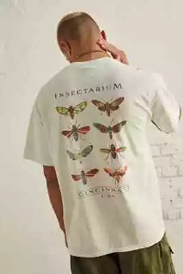 Buy Urban Outfitters BDG Insectarium Men T-Shirt Size 2XL White Short Sleeve Cotton! • 15.99£