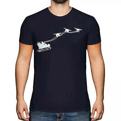 Buy Drone Santa Mens T-shirt Tee Top Gift Christmas Clause • 10.95£