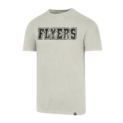 Buy NHL Philadelphia Flyers Inkblock Flatiron 47 Brand Ice Hockey Logo T-Shirt • 27.73£