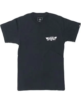 Buy VANS Mens Off The Wall Classic Fit Graphic T-Shirt Top XS Navy Blue Cotton AN83 • 11.22£