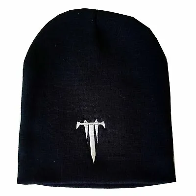Buy Trivium Embroidered T Logo Beanie Hat Official Metal Band Merch • 18.73£