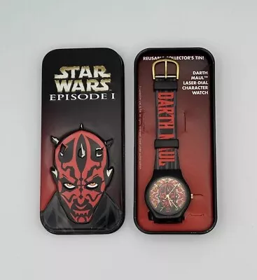 Buy Star Wars Episode One Collection Darth Maul Laser Dial Character Watch With Tin • 9.44£