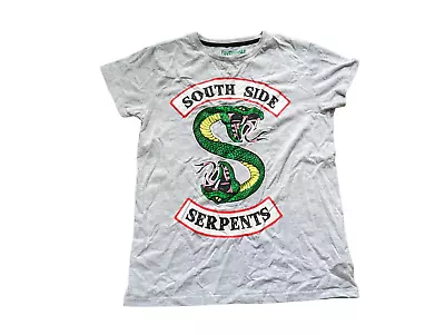 Buy South Side Serpents Shirt Kids 12-13 UK Grey Spell Out Tee Childrens • 5£