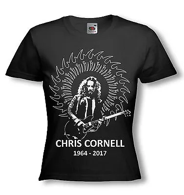 Buy CHRIS CORNELL T-SHIRT - Soundgarden Tribute - NEW Ladies Fitted FOTL / ALL SIZES • 14.99£