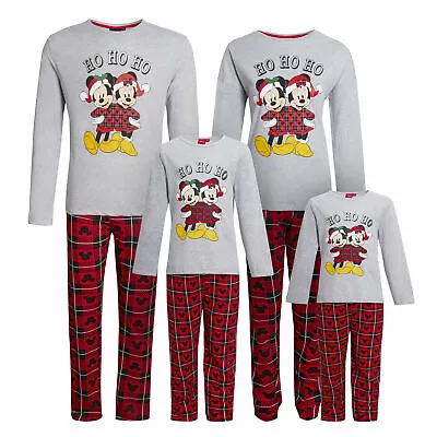 Buy Mickey Mouse Matching Family Christmas Pyjamas Disney Adults Kids Xmas Pjs Set • 12.95£