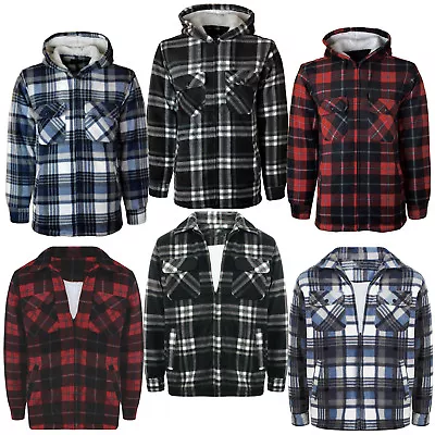 Buy Mens Unisex Thick Sherpa Fleece Lined Jacket Hooded Soft Zip Winter Hoodie M-3XL • 19.99£