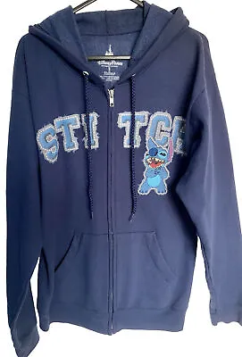 Buy Disney Parks Official Lilo And Stitch Blue Hoodie Jacket Size Small • 15£