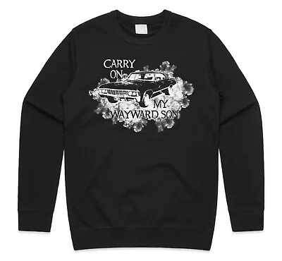 Buy Carry On My Wayward Son Jumper Sweatshirt Funny Retro Band Sweater Gift • 23.99£