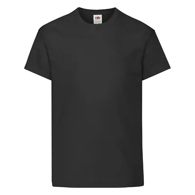 Buy Kids Plain T-Shirt - Fruit Of The Loom Original Children's Tee - FREE DELIVERY • 3.32£