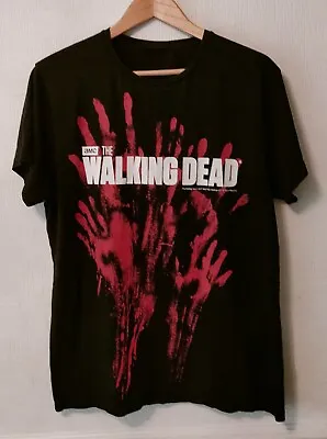 Buy The Walking Dead 2017 Black Red White T Shirt L Tv Memorabilia Zombie Horror Wd  • 19.99£