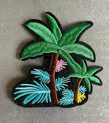 Buy COCONUT TREE IRON ON / SEW ON EMBROIDERED PATCH For T-shirt Jeans Bag DIY • 2.60£
