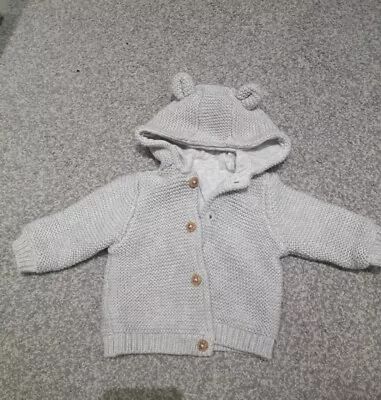 Buy M&S Baby Unisex Hooded Jacket 0-3 Months • 2.50£