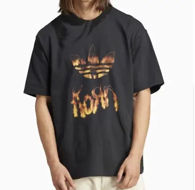 Buy Adidas Originals X Korn Flame Tee Black  Size Medium • 60£