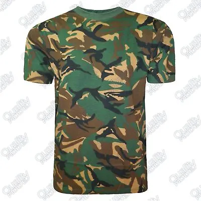 Buy Mens Camouflage T-shirt Army Combat Short Sleeve Round Neck Military Tops M-5xl • 8.99£
