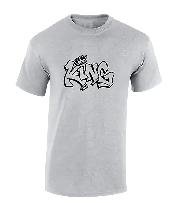 Buy Graffiti King Mens T Shirt Cool Urban Artist Design Banksy Top New Gift Idea • 8.99£