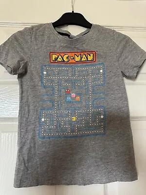 Buy Pac Man Grey Kids T Shirt Size 7 To 8 Years Old  • 8£