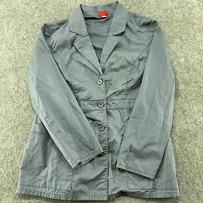 Buy Dickies Jacket Womens S/M Grey Cotton Coat Lightweight Workwear Pockets • 3.27£
