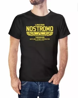 Buy USCSS Nostromo Weyland Yutani Inspired By Alien Movie T-Shirt Black Mens XL • 8.99£