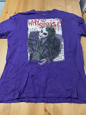 Buy Batman: T-Shirt: Joker Why So Serious Official Merch XL • 6.99£