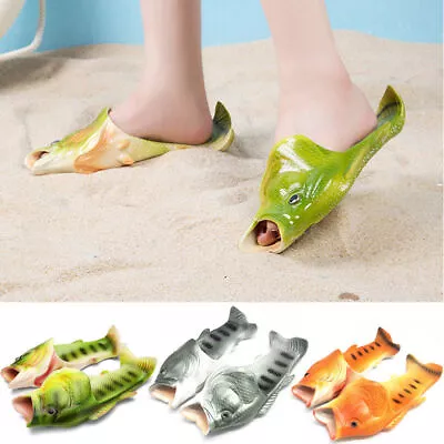 Buy Fun And Funky Fish Slipper Sandals For Adults And Kids • 8.69£