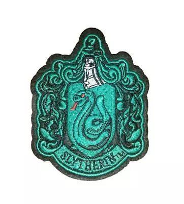 Buy Slytherin House Crest Logo Harry Potter Hogwarts Embroidered Iron On Patch • 5.99£