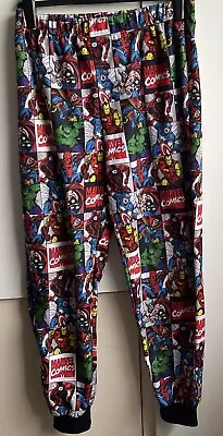 Buy Marvel Comics Superhero Pyjama Bottoms Size M Cedarwood State • 9£