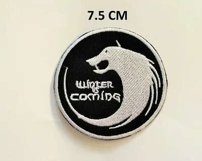 Buy Winter Is Coming Game Of Thrones House Stark Wolf Embroidered Iron On Sew On N16 • 1.99£