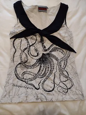 Buy Jawbreaker Alternative Clothing - Octopus Top Size XL 14 • 7.95£