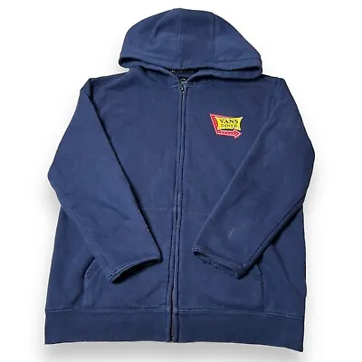 Buy Vans Boys Diner Full Zip Food Graphic Hoodie Jacket Navy Blue Youth Size L • 12.62£