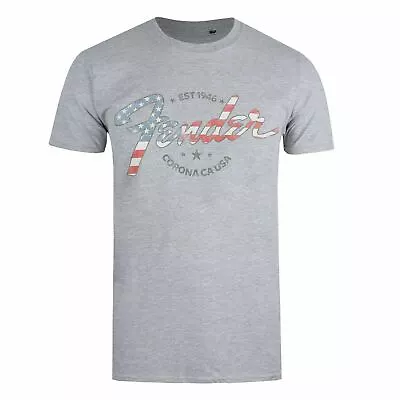 Buy Fender Mens T-shirt Guitars USA Logo Grey S-XXL Official • 11.19£