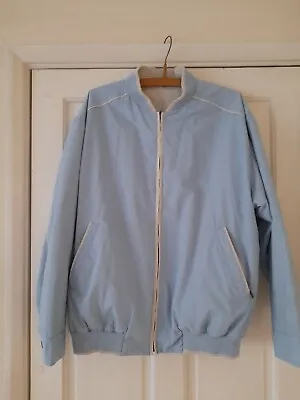 Buy Vintage Gabicci Harrington Pale Blue Bomber Style  Jacket Label Size.M • 19.95£