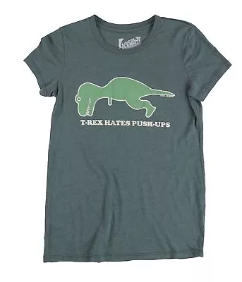 Buy Local Celebrity Womens T-Rex Hates Push-Ups Graphic T-Shirt • 15.45£