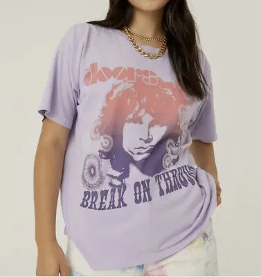 Buy Daydreamer The Doors Other Side Merch T-Shirt Women’s Size Medium Lilac Haze • 52.23£