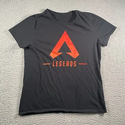 Buy Apex Legends Blouse Women's Black Red Spellout Logo Video Game Gaming Tee Shirt • 10.09£