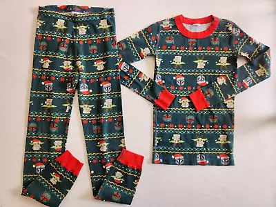 Buy VEUC Hanna Andersson Baby Yoda Christmas Holiday Winter Fall Pajamas Size 10 140 • 17.37£