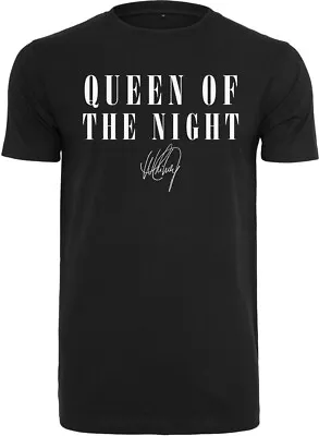 Buy Merchcode Damen T-Shirt Ladies Whitney Queen Of The Night Tee Black • 31.55£
