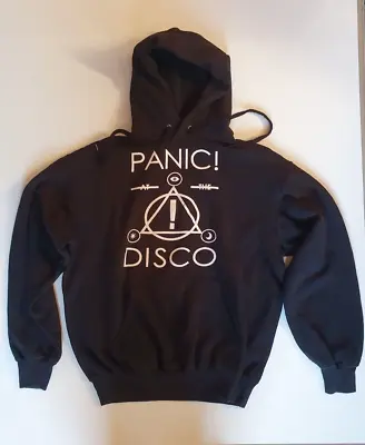 Buy Panic! At The Disco Logo Hoodie, Fruit Of The Loom Official Merchandise Size M • 9.99£